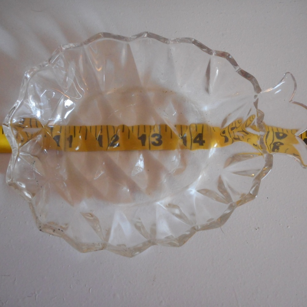 Vintage Pressed Glass Pineapple bowl dish Jewelry - Picture 5 of 7